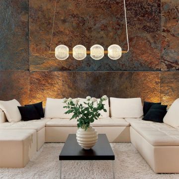 Light Prestige Diamond LP-2202/4L GD Lampă cu pendul 4x5W/LED 3000K|4000K|6000K IP20