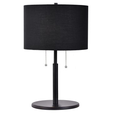 Light Prestige Fogo LP-0304/2T BK Lampă de masă 2x15W/E27 IP20