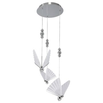 Light Prestige Mariposa LP-1715/3P CH Lampă cu pendul 3x24W/LED 3000K|4000K|6000K IP20