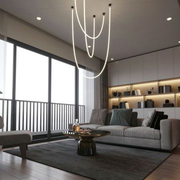 Light Prestige Rope Light LP-642/2M Smart Lampă cu pendul 1x25W/LED 2700K-6500K 6600 lm IP20