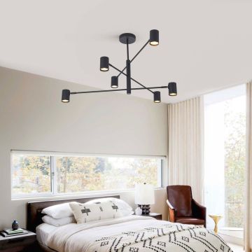 Light Prestige Snow LP-731/6P BK Lampă de tavan 6x50W/GU10 IP20