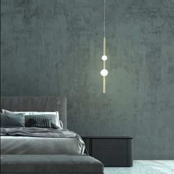 Light Prestige Vaku LP-719/2P GD Lampă cu pendul 1x8W/LED 4000K IP20