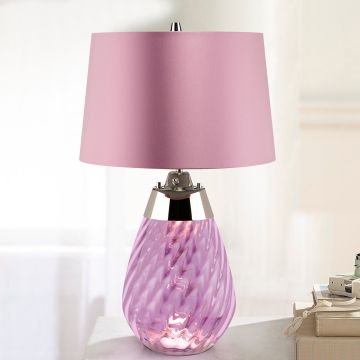 Elstead Lighting LENA SMALL LENA-TL-S-PLUM Lampă de masă 1X7W/GU10+1x60W/E27