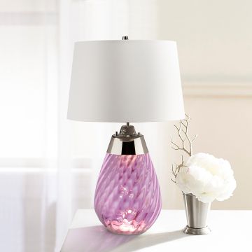 Elstead Lighting LENA SMALL LENA-TL-S-PLUM-OWSS Lampă de masă 1X7W/GU10+1x60W/E27