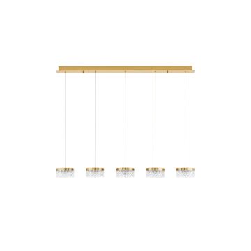 Luces Exclusivas MINEROS LE44583 Lampă cu pendul 5x32W/led 3000k IP20 2040lm