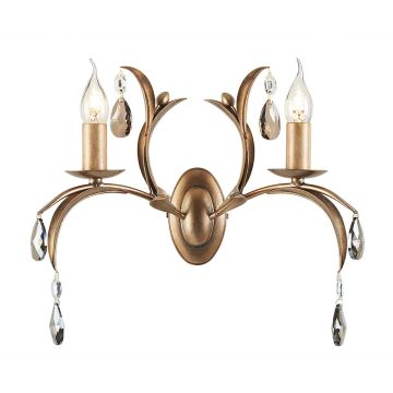 Elstead Lighting LILY LL2-ANT-BRZ Aplique de perete 2x60W/E14