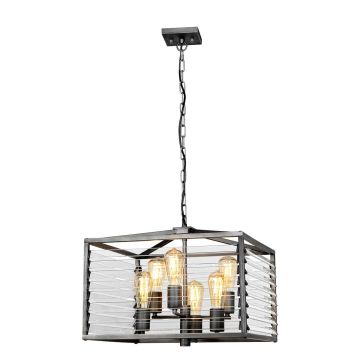Elstead Lighting Louvre LOUVRE-6P Lampă cu pendul 6x60W/E27