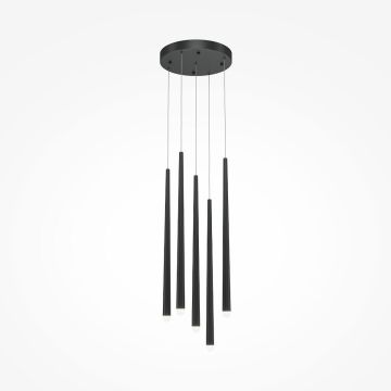 Maytoni CASCADE MOD132PL-L28BK2 Lampă cu pendul 5x30W/LED 4000K 2300LM IP20