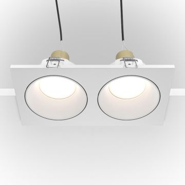 Maytoni ZOOM DL033-2-02W Lumină îngropată deasupra plafonului 2x50W/GU10 IP65