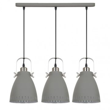 Italux FRANKLIN MD-HN8026S-3-GR+S.NICK Lampă cu pendul 3x60W/E27