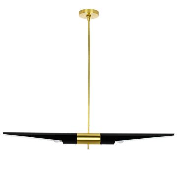 King Home APOLLO MD21419-2M.BLACK.GD Lampă cu pendul 2x40W/E27 IP20