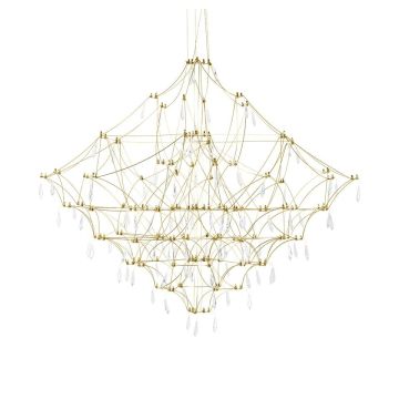 King Home CONSTELATION GOLD MSE1501100127 Lampă cu pendul 72x72W/LED 3000K 2880LM IP20