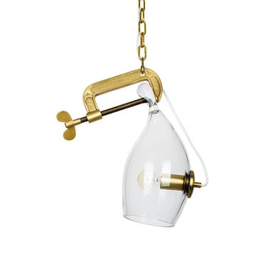 King Home VICE MD10961-1S.BRASS Lampă cu pendul 1x40W/E27 IP20