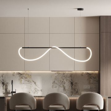 Light Prestige Meleca LP-2345/1P M BK Lampă cu pendul 1x36W/LED 3000K|4000K|6000K IP20