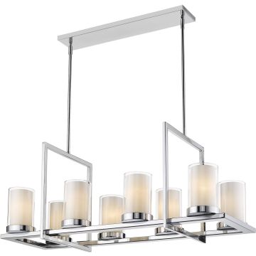 Cosmolight MIAMI P08018CH Lampă cu pendul 8x40W/E27