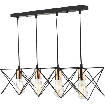 Dar Lighting Midi MID0422 Lampă cu pendul 4x40w/e27