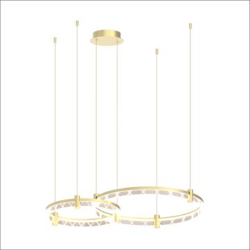 Milagro ELEGANCE ML0997 Lampă cu pendul 2x72W/LED 4000K 4600lm IP20