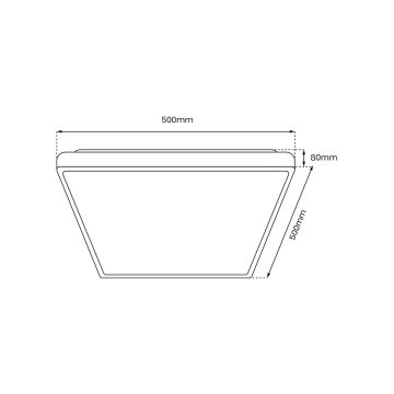 Milagro QUADRO ML7932 Lustră de tavan 1x66W/LED 3000K-6000K 7050lm IP20
