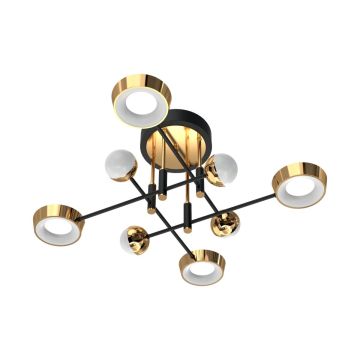 Zuma Line LARA MX7170-8-3BGT Lampă de tavan 1x55W/LED 3000K 6500lm IP20