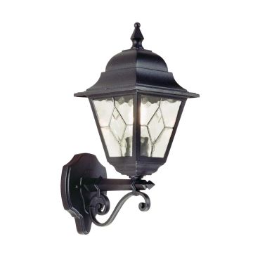 Elstead Lighting NORFOLK NR1-BLK Aplique de perete 1x60W/E27 IP43