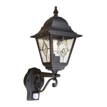 Elstead Lighting SECURITY LANTERS NR1-PIR-BLACK Aplique de perete 1x60W/E27 IP43