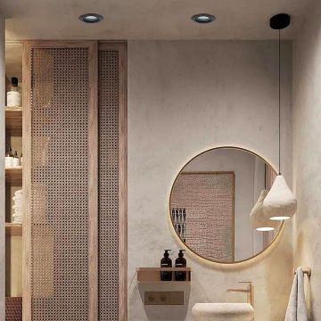 Light Prestige Lagos LP-4425/1RM BK Lumină îngropată deasupra plafonului 1x50W/GU10 IP65