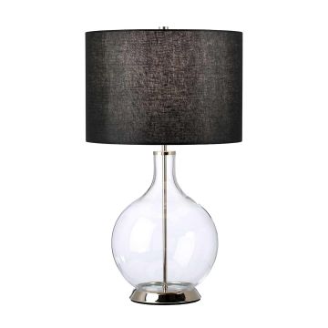 Elstead Lighting Orb ORB-CLEAR-PN-BLK Lampă de masă 1x60W/E27