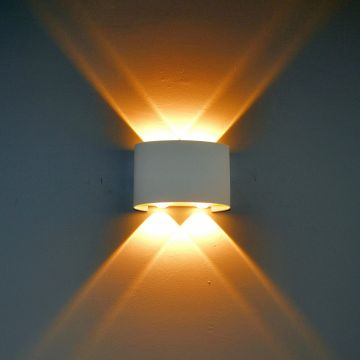 Italux Ortelo OWL-6650-2-WH-3K Aplique de perete 4x4W/LED 3000K 336lm IP54