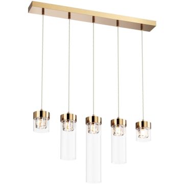 Zuma Line GEM P0389-05E-F7AC Lampă cu pendul 5x28W/G9