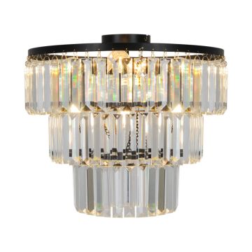 Zuma Line TIFANNY P17127-4-BK Lustră de tavan 4x40W/E14 IP20