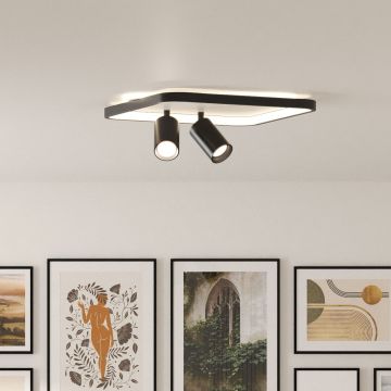 Light Prestige Parma LP-0612/2C Square BK Spot 2x50W/GU10 3000K|4000K|6000K IP20