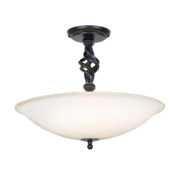 Elstead Lighting PEMBROKE PB-SF-A-BLACK Lampă de tavan 3x60W/E14