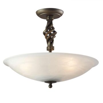 Elstead Lighting PEMBROKE PB-SF-A-BLK-GOLD Lampă de tavan 3x60W/E27