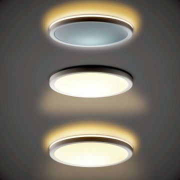 Italux Corte PLF-63452-300R-28W-WH Lustră de tavan 1x28W/LED 2800K|4000K|6000K 3000lm IP20