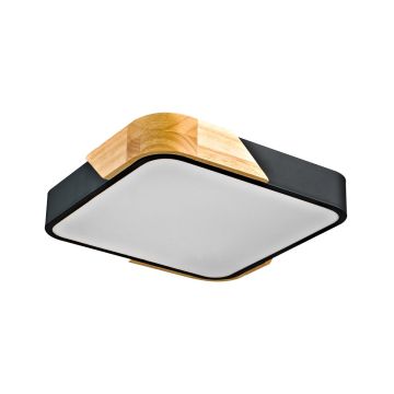 Italux Santer PLF-13187-BK-WO Lustră de tavan 1x24W/LED 3000K 2400lm IP20