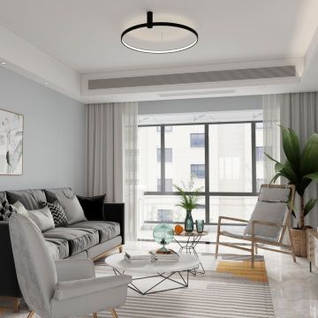 Light Prestige Ring LP-909/1C S BK CCT Lampă cu pendul 1x35W/LED 3000K|4000K|6000K IP20