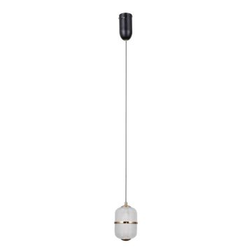 Italux Alani PND-34375-1-BK Lampă cu pendul 1x6W/LED 3000K 588lm IP20