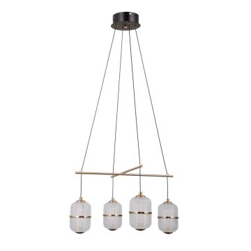 Italux Alani PND-34375-4-BK Lampă cu pendul 4x24W/LED 3000K 1931lm IP20