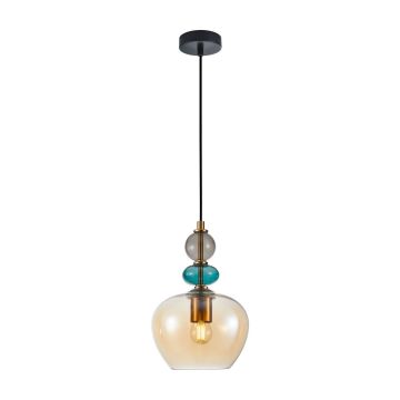Italux Busco PND-30263-1A-BRO-AMB Lampă cu pendul 1x40W/E27 IP20