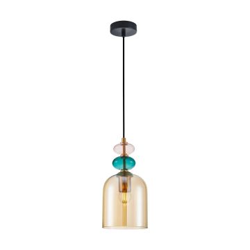 Italux Busco PND-30263-1B-BRO-AMB Lampă cu pendul 1x40W/E27 IP20