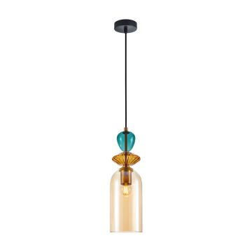 Italux Busco PND-30263-1C-BRO-AMB Lampă cu pendul 1x40W/E27 IP20