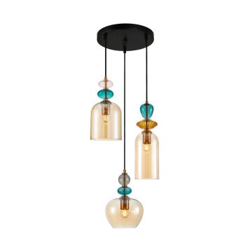 Italux Busco PND-30263-3A-BRO-AMB Lampă cu pendul 3x40W/E27 IP20