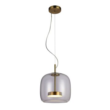Italux Caste PND-17760A-BRSS-CL Lampă cu pendul 1x10W/LED 3000K 850lm IP20