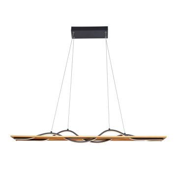 Italux Conato PND-23848-30W-BK-GD Lampă cu pendul 2x35W/LED 3000K 1200lm IP20