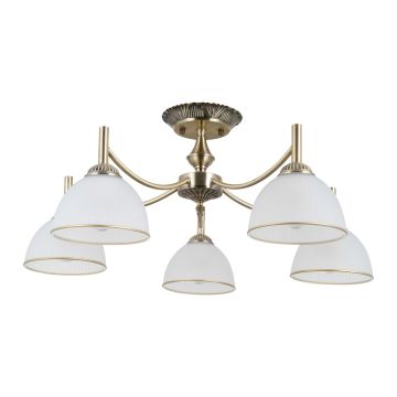 Italux Fener PND-40653-5-ABR-WH Lampă de tavan 5x40W/E27 IP20