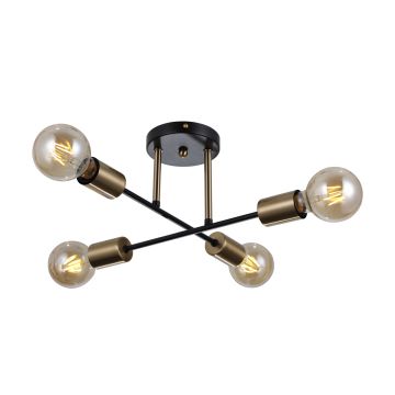 Italux FORMIO PND-4052-4-BL-HBR Lampă de tavan 4x40W/E27 IP20