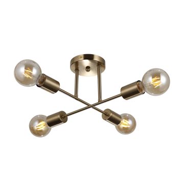 Italux FORMIO PND-4052-4-HBR Lampă de tavan 4x40W/E27 IP20