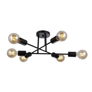 Italux FORMIO PND-4052-6-BL Lampă de tavan 6x40W/E27 IP20