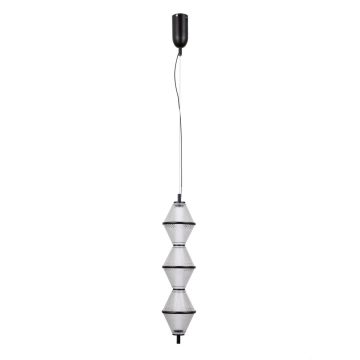 Italux Fuente PND-34395-3V-BK Lampă cu pendul 3x15W/LED 3000K 1108lm IP20