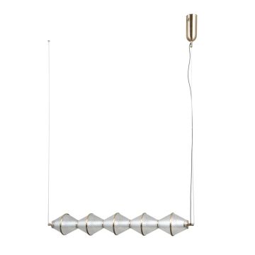Italux Fuente PND-34395-5-HBR Lampă cu pendul 5x25W/LED 3000K 1576lm IP20